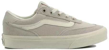 Vans Women's Brooklyn LS Shoe | Low-Top Sneakers for Everyday Wear, Walking, Work & Fashion, Suede/Canvas Taupe Mist, 8