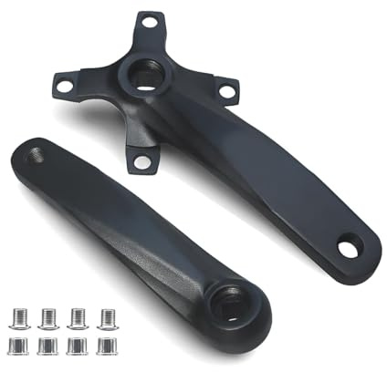 KANGXYSQ Fahrrad Vierkant Kurbel 170mm 165mm 152mm Kurbelarm Aus Aluminiumlegierung Mountainbike Kurbelgarnitur(165mm)