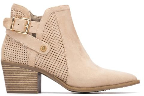 XTI - Botas Camperas Mujer Beige - Calzado Cómodo y Versátil - Moda casual - Modelo 14526502 (Talla 36)