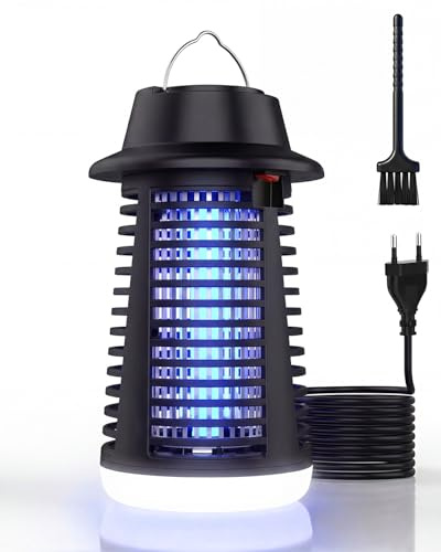 Lampe Anti Moustique Interieur, Lautlos Lampe Anti Mouche Avec Lumière À 360°, Silencieux Lumière Bleue Anti Moustique Pour La Chambre, La Maison, Le Bureau Mouche, Pour Mouche, Les Insectes
