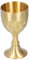 Agatige Verre à vin en or, verre à vin vintage en laiton en métal Cuisine Home Bar gaufré tasse à Communion en or 10,6 x 5,7 cm