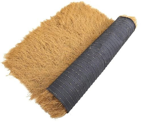 Synthetisches Strohdach, künstliche Palmengrasmatte im mexikanischen Stil, simulierte Strohrolle, Entenblindgras, künstliche Heuballen, für Terrassenpool-Strandpartys und Bardekor (0,5 x 4 m