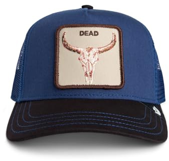 Goorin Bros. Trucker Two Tone Skull Galactic Cola Blu Scuro Marrone, Taglia: Taglia unica