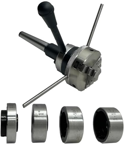Drehmaschine Reitstock Schneideisen Halter 2MT Schaft Gewindeschneiden Reiben Bohren 65mm Bohrfutter