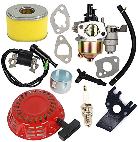 OxoxO Vergaser mit 17210-ZE1–822 Luftfilter Zündspule Recoil Starter Compatible with Gx140 Gx160 Gx200 5,5 PS 6,5 PS Motor