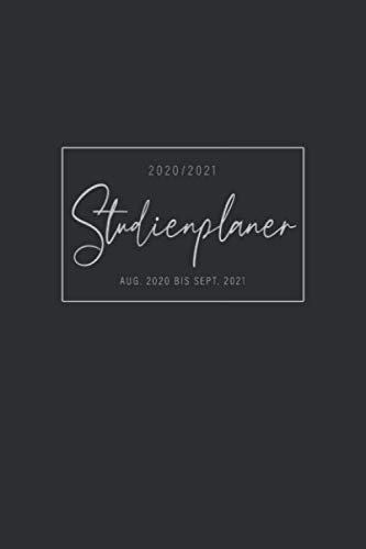 Studienplaner • Aug. 2020 bis Sept. 2021: Semesterplaner 2020 2021 • Akademischer Planer, Studentenkalender, Uniplaner mit Feiertagen • 1 Woche 2 ... Prüfungen und Notizen • Kontaktliste