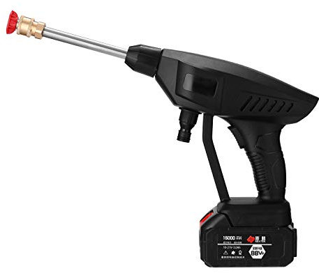 Laveuse à pression sans fil, 21V 3.0AH, nettoyeur électrique portable 30Bar, buse réglable 5 en 1, convient pour laver les voitures, nettoyer les sols et arroser les fleurs