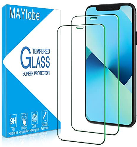 MAYtobe 2 Pezzi Vetro Temperato per iPhone 11 / XR 6,1 Pollici, Pellicola Protettiva Durezza 9H, Senza Bolle, Anti Graffio, Ultra Trasparente, Ultra Resistente Protezione Schermo