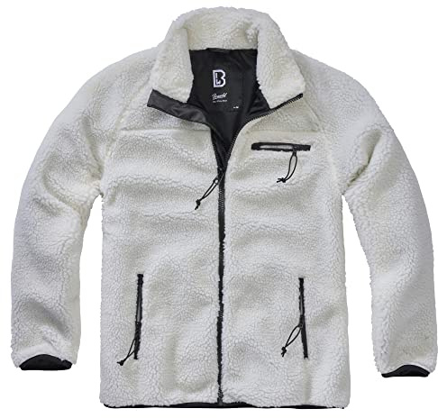 Brandit Teddyfleece Jacket, Color: white, Size: M