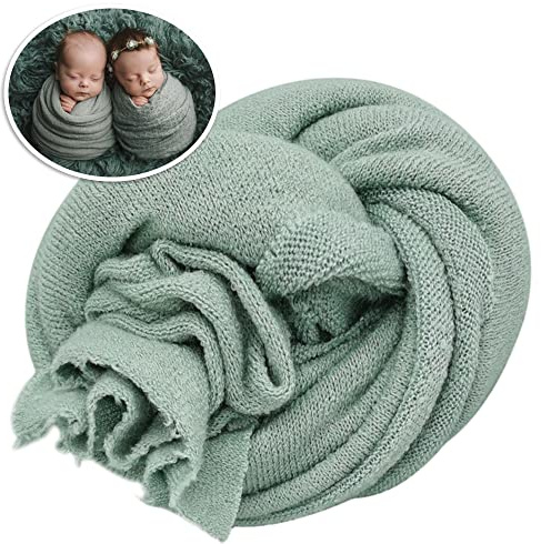 DIY Neugeborene Fotografie Requisiten Weiche Stretch Strickdecke Handgemachte Wrap für Baby Jungen Mädchen Fotografie Shoot