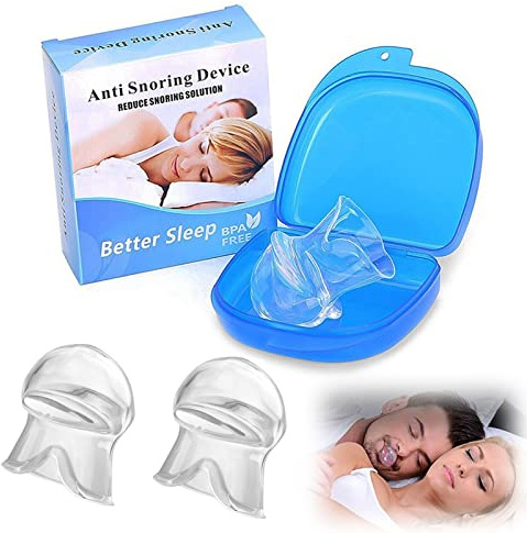 2 Pezzi Bocchino Antirussamento, Anti-Russamento in Silicone Facile da Pulire e Riutilizzabile, Dispositivo Antirussamento Adatto a Uomini e Donne Che Russano