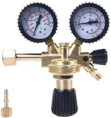 Regler Druckregler, Druckminderer for CO2, Argon, Stickstoff-Inertgas zu MAG/MIG. Schweißen W21.8 Thread.