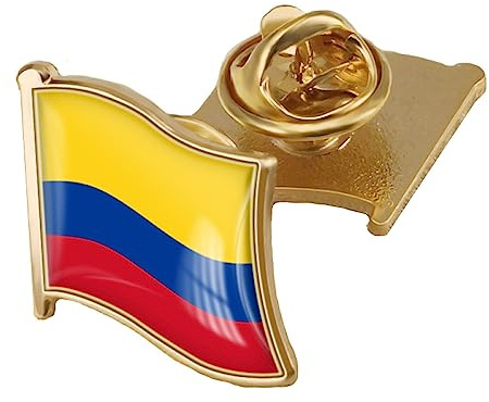 Spilla Con Distintivo In Resina Epossidica Con Bandiera Della Colombia, Distintivi Con Bandiera Mondiale, Spille Moda Donna, Per Abbigliamento, Sciarpa, Scialle, Cappello, Borse, Giacche, Artigianato