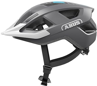 ABUS ADURO 3.0, Unisex - Vuxen cykelhjälm, Grau (racinggrå), L (58-62 cm) -