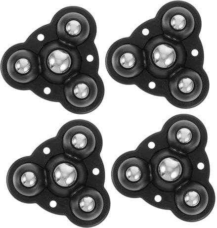 iplusmile 4piezas Ruedas Giratorias Autoadhesivas Para Contenedores De Almacenamiento Pequeñas Ruedas Para Muebles y Electrodomésticos Diseño Sin Perforación Rotación De Grados Material