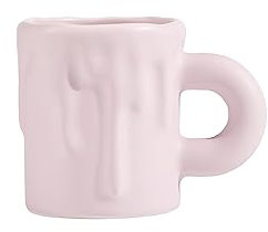 Birra particolari Tazze da caffè Tazza da tè a strati isolati con manico perfetta for cappuccino, tè, latte espresso, bevande calde Bicchieri da birra (Color : Pink)