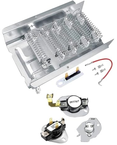 Gadpiparty Replacement Heating Element for Dryer with High Reliability and Easy to Install Features, Made from Stainless Steel and Copper for Efficient Household Appliance Heating