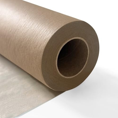 Longing Home Tischläufer Tischband 30 cm x 100 m, 10g/㎡, Hellbraun | Einweg Tischdecke Vlies Rolle, stoffähnlich - ideal für Hochzeit, Geburtstag, Taufe, Kommunion, Einschulung, Party & Deko