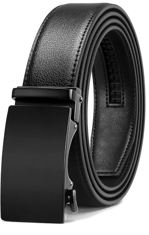 CHAOREN Belts for Men - Ratchet Leather Mens Belt 1 3/8 for Jeans - Fits Everywhere