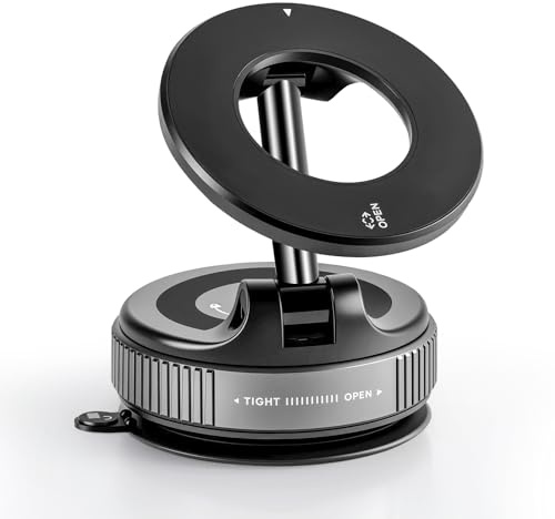 Bawyot Car Phone Holder Mount Magsafe [ Strongest Suction & Magnetic] Ultra Vacuum Suction Cup 360° Rotation Car Mount, Cell Phone Holders for All Smartphones
