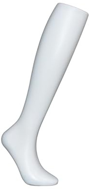 rongweiwang Weibliche Schaufensterpuppe Bein Socke Display Modell Strümpfe Display ständer für Schaufenster Weiß Stehend, Weiß stehend