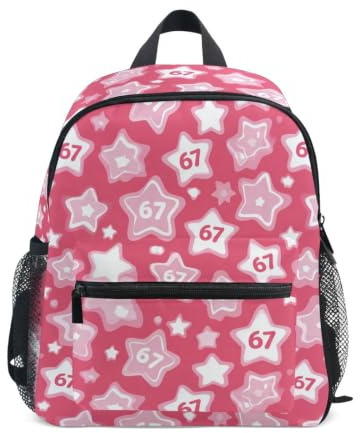 Kcldeci Sac à dos pour enfants filles garçons numéro 67 et étoile maternelle primaire maternelle enfants école maternelle sac à livres S-M, Cônes de glace, S, Sac à dos daypack