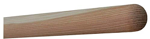 TIBU Lärche unbehandelt Holz Handlauf Geländer 30-500cm Wandhandlauf Wand Treppe, Länge: 1100 mm 110 cm 1,1 m und Enden: Halbkugel gefräst