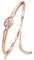 Praelinos Gardien d'amour Bracelet Femme 18K Plaqué Or Rose 5A Zircone Cubique Réglable Breloques Bracelets Anniversaire Fête des Mères Saint Valentin Noël Cadeau pour Femmes Maman