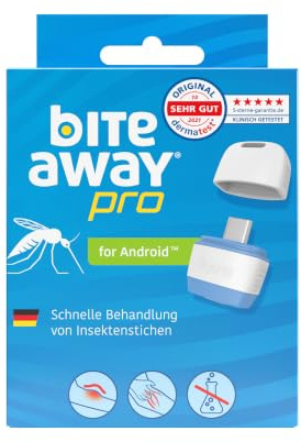 bite away pro Insektenstichheiler - der Smartphone Stichheiler für unterwegs, elektronischer Stichheiler nur für Android Handys