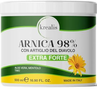 Arnika Salbe 98% mit teufelskralle, Arnika Gel Pferdesalbe für mensch extra stark nützlich bei rückenschmerzen, schmerzsalbe für Entzündungen, Gelenk- und Muskelschmerzen