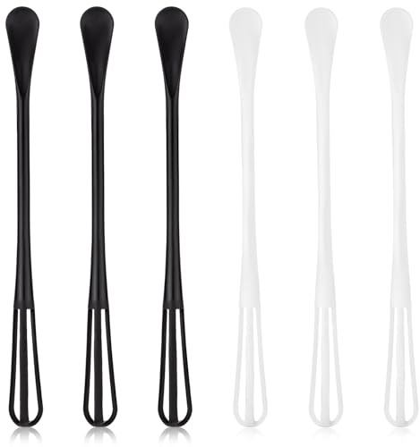 6 Pièces Mini Fouet, Multifonctionnels Petit Fouet Cuisine avec Long Poignée Ergonomique Fouet à Oufs Petit Fouet pour le Lait Chocolat Chaud Confiture à Tartiner