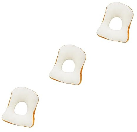 Happyyami 3stücke Adorables Katzenkopf-Accessoire Aus Baumwolle Im Brot-Design Für Haustiere Lustiges Kostüm Für Karneval Cosplay Und Partys