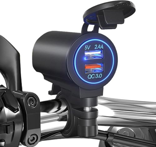 Presa USB per caricabatterie rapido - Adattatore di alimentazione Quick Charge 3.0 con doppia presa USB | Presa di corrente Presa USB Ricarica rapida Presa per caricabatterie doppia USB 3.0 Adattatore