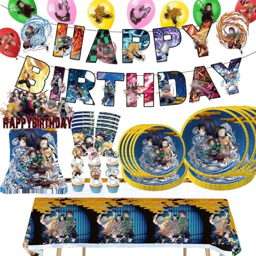 Demon Partygeschirr Set, Geburtstag Deko