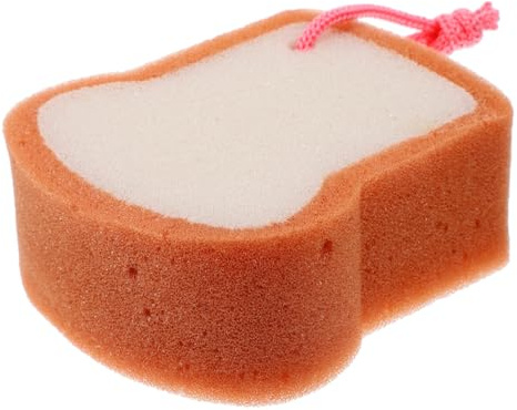 Kleinkind Badeschwamm 1 Stück Gelb aus Sponge mit Rope | Reisen Geeignet, Tragbar und Leicht zu Verstauen, Starke Reinigungskraft, für Babyanwendung Zufällige Farbe