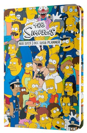 Grupo Erik Agenda Settimanale 2026 The Simpsons Piccola - Agenda 2026, Planner e Agende: Copertina Rigida | Include Stickers e Segnalibro (17 mesi)