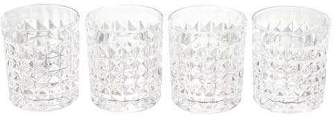 Paris Prix Lot de 4 Verres à Whisky Design Coffret 9cm Noir