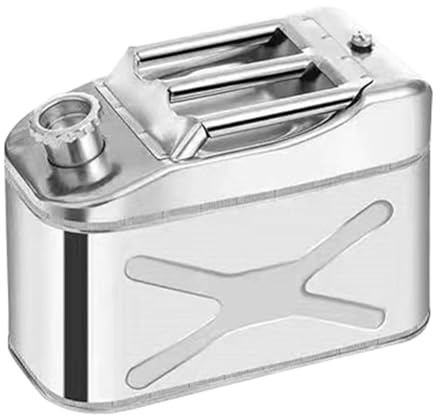 Benzinkanister aus Edelstahl for Camping – 4-Gallonen-Öltank aus Metall – Robuster, Langlebiger, Tragbarer Benzinkanister for Camping im Freien(10L)