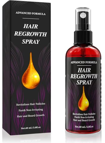 Haarwachstumsserum Spray mit Rosmarinöl, Hair Growth Spray zur Unterstützung von Haar Wachstum, Haarwachstum Beschleunigen, Gegen Haarausfall Frauen & Männer, Hair Growth Serum, 60ml