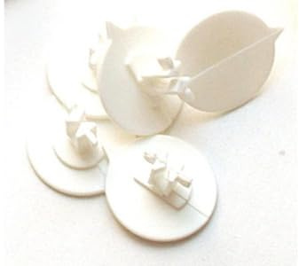 Versapak BUTTONP_WHS Plain Button Seal, 500 Stück, weiß