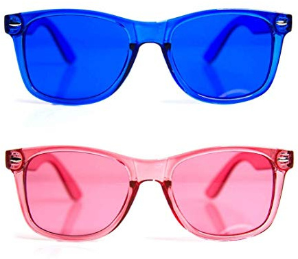 GloFX Color Therapy Glasses - 2 Pack - Chakra Mood Light Therapy Chromotherapy Glasses
