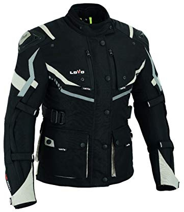LOVO - Chaqueta Moto Tricapa 4 Estaciones Mujer - Chaqueta Moto Mujer con Protecciones para Verano e Invierno - Cazadora Moto Mujer de Alta Resistencia Longitud 3/4 - Estilo, Seguridad y Versatilidad
