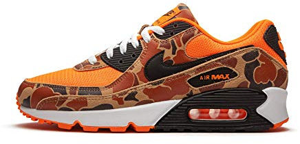 Nike Air Max 90 Green Camo 2020 CW4039-300 US Size, Orange/Abendrot im Zickzackmuster (Sunset Chevron), 43 EU