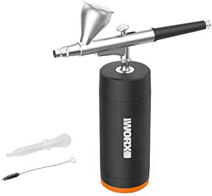WORX Airbrush 18V(20V MAX) MakerX WX742.9, PowerShare, Doppelauslöser, 0,4 mm Sprühdüse, für Bastelliebhaber, ohne MakerX-Hub, Akku und Ladegerät