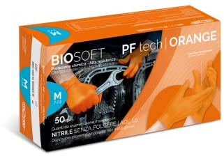 GLOVELY BIOSOFT PF tech ORANGE Nitrilhandschuhe puderfrei (500 Stk.)