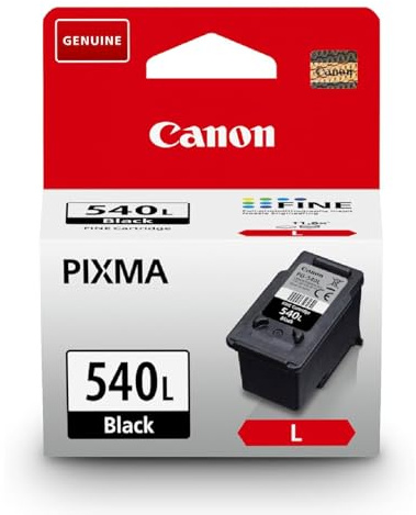 Canon Ink - Cartucho de Tinta Negro Original de Alto Rendimiento PG-540L - Imprime hasta 300 páginas A4 (1 x Cartucho) - Compatible con impresoras PIXMA