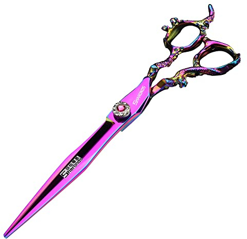 5,5 tum/6 tum sharongds japansk frisörsax uttunningssax hår 16,5 cm professionell frisörsax set ... (7-tums platt sax)