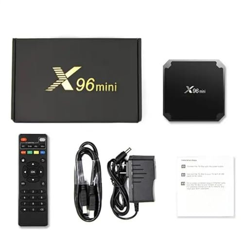 Box TV X96 mini2/16 Android TV Box Media Player Alta qualità (Android 9.0) con telecomando e cavo HDMI, lettore multimediale Box TV 4K