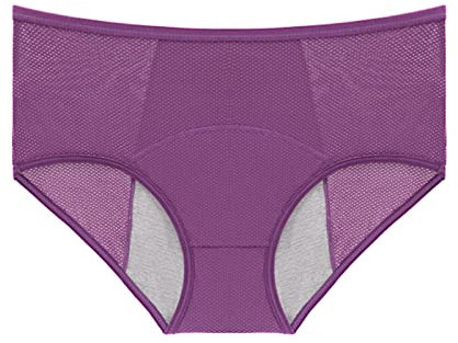 Perioden Bademode Damen Starke Blutung Periodenunterschwäsche Slips Seamless Snuggs Perioden Bikinihose zum Schwimmen Teenager Mädchen Menstruation Unterwäsche Period Underwear Auslaufsichere Schwarz