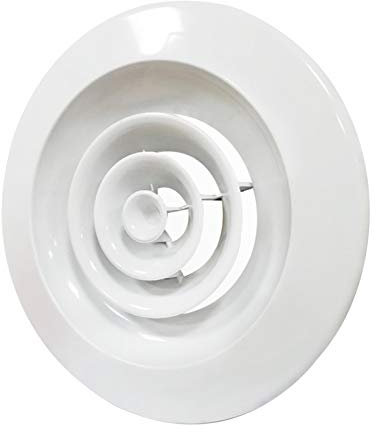 CHFYIJYHM Rundes Entlüftungsgitter aus ABS-Abluft, Abluft, Zuluft, 540 mm